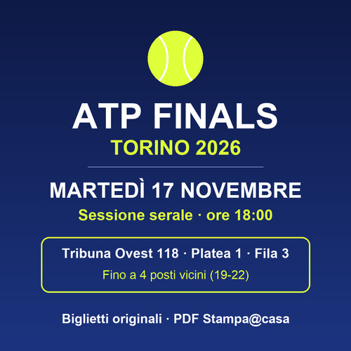 Biglietti nitto atp finals - nitto,