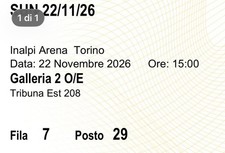 1 Biglietto Tickets Nitto ATP