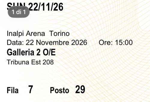 Biglietto tickets nitto - biglietto,