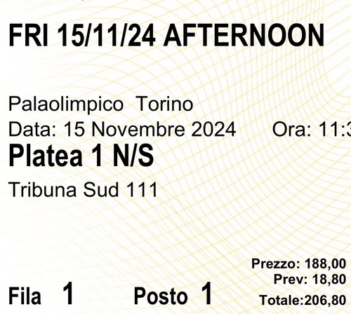 Biglietto atp finals - biglietto, torino